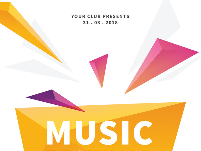 音乐会海报 晚会 海报音乐节 封面 促销活动 party派对 卡片 平面设计 ai矢量预览图